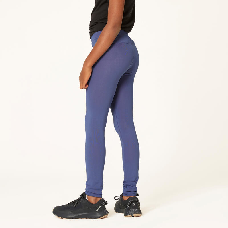 Ademende legging voor meisjes blauw