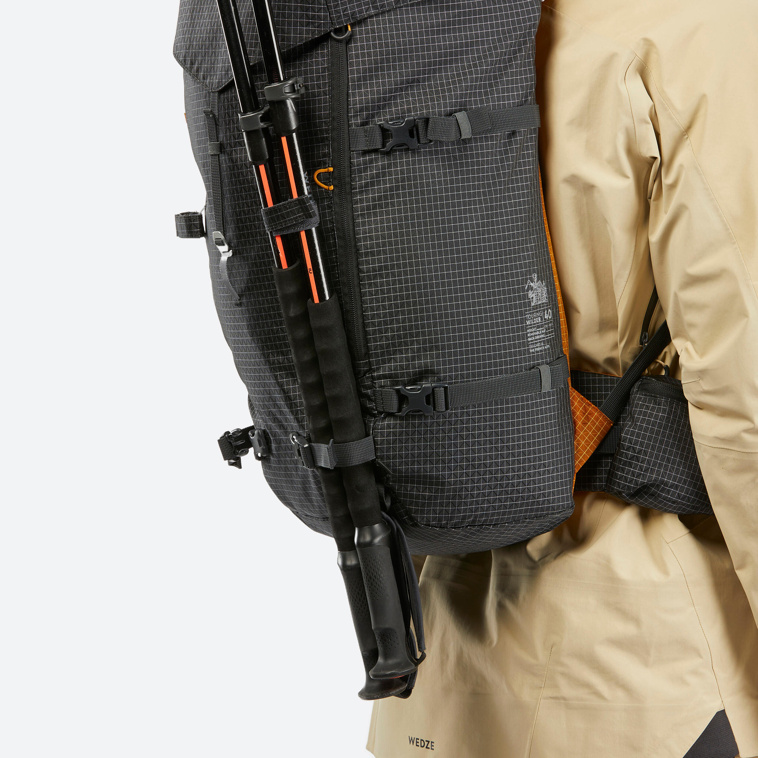 Mochila esqu traves a 40L WILDER Decathlon