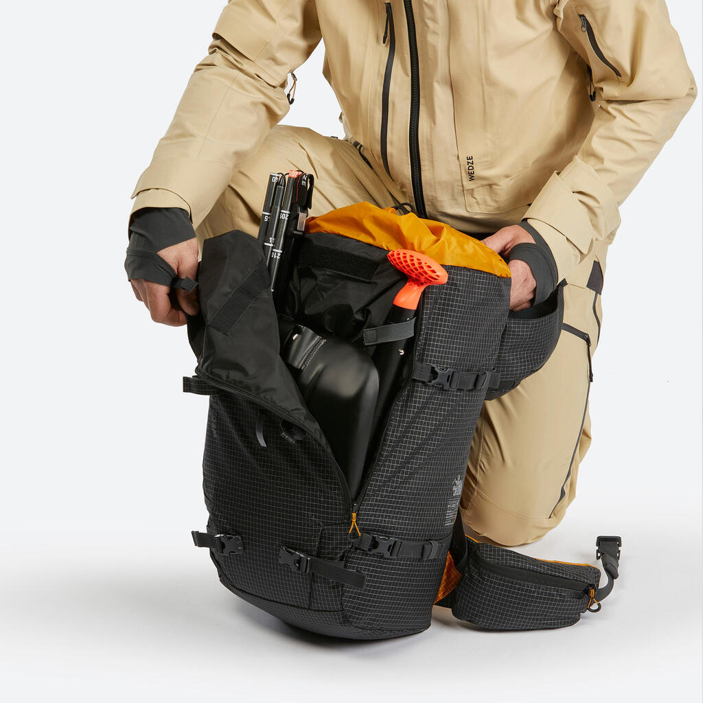 Crni ranac za skijanje WILDER TOURING SPLITBOARD 40 l