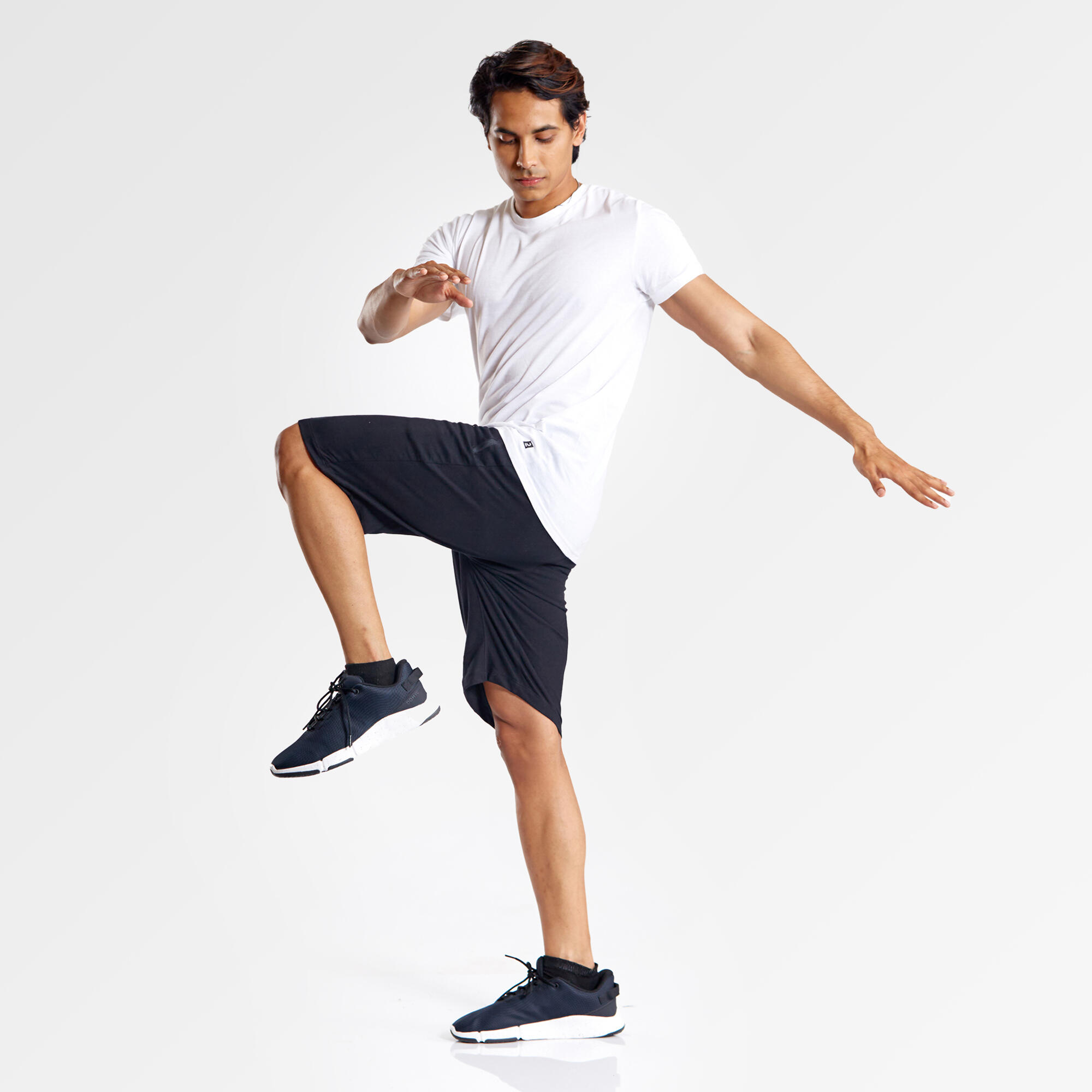 Men's Tshirt Regular Fit For Light Activity-White