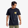 Men's T-Shirt For Gym 500-Black Print