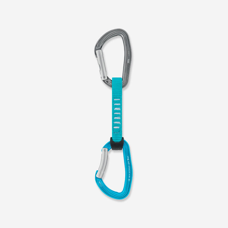 Dégaine d'escalade Petzl - Djinn Axess 11 cm bleue