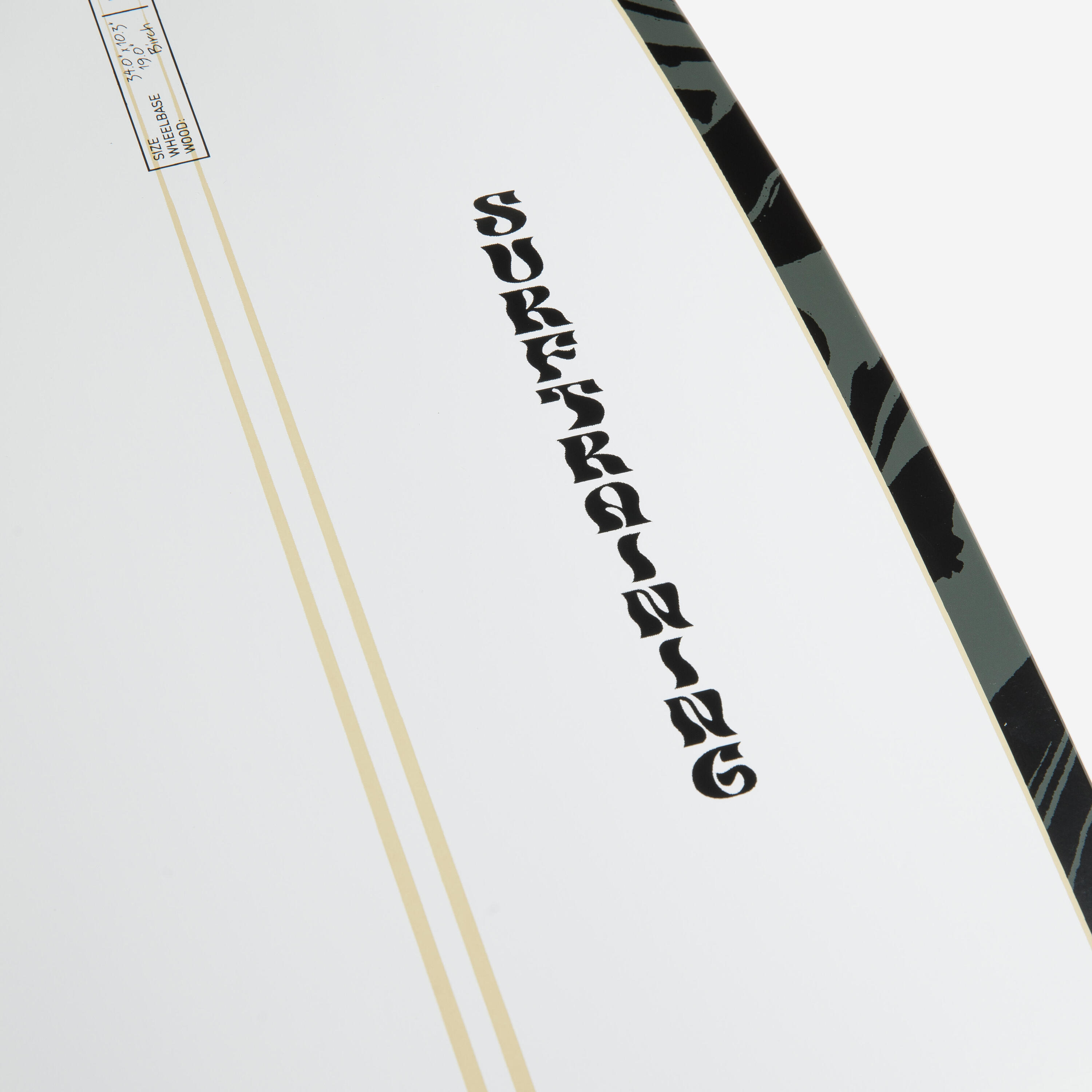 LONGBOARD SURFSKATE SURFTRAINING 34" WHITE OIL 9/20