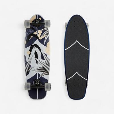 Longboard Surf Cruiser Skateboard 33'' - Natura blau