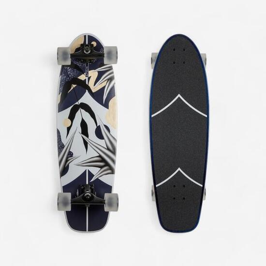 Longboard surfskate cruising NATURA blu
