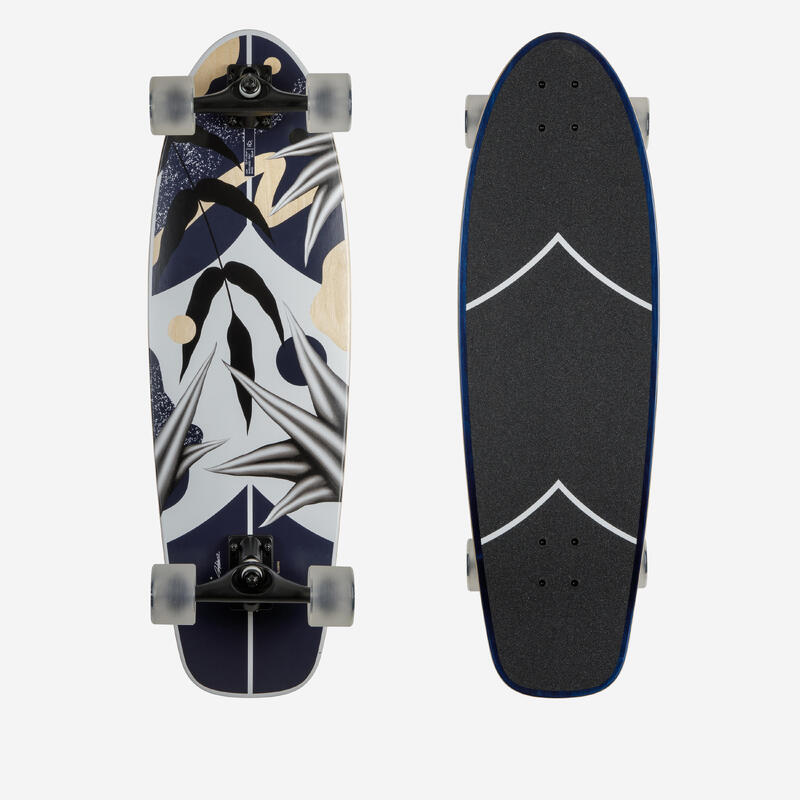 Longboard surfskate cruising NATURA blu