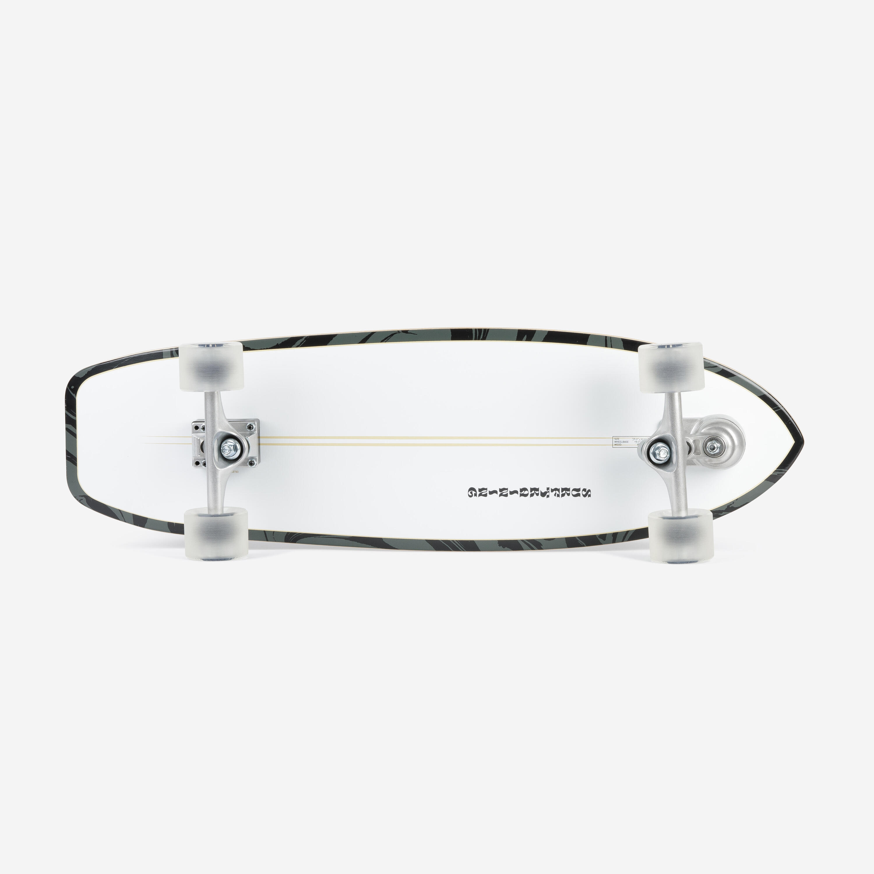 LONGBOARD SURFSKATE SURFTRAINING 34" WHITE OIL 4/20