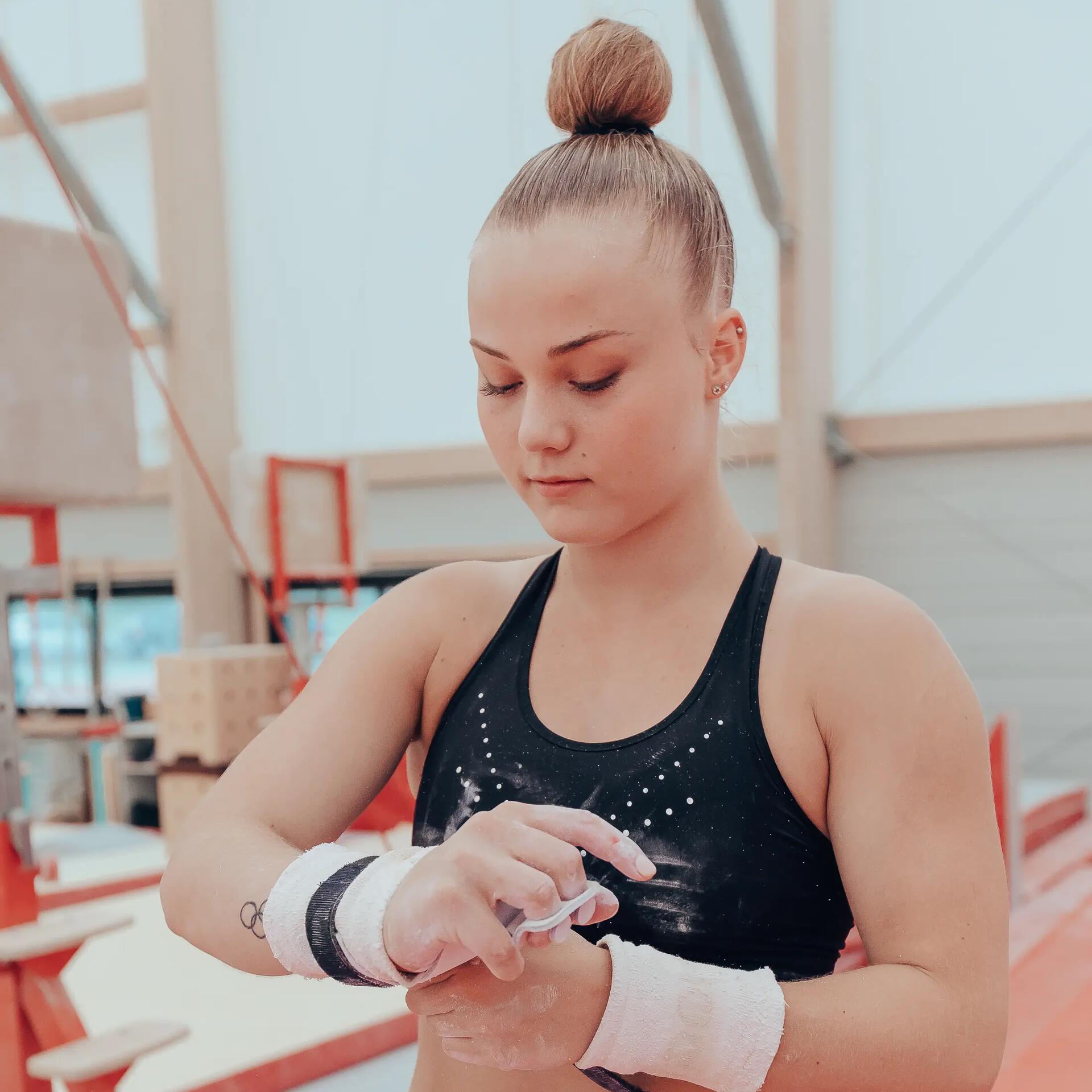 Des maniques de gym taillées pour la médaille d’or