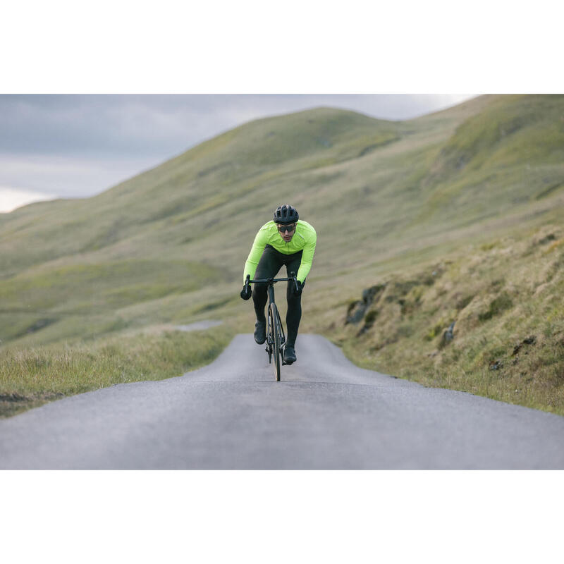 CASACO DE INVERNO DE BICICLETA DE ESTRADA HOMEM RACER AMARELO