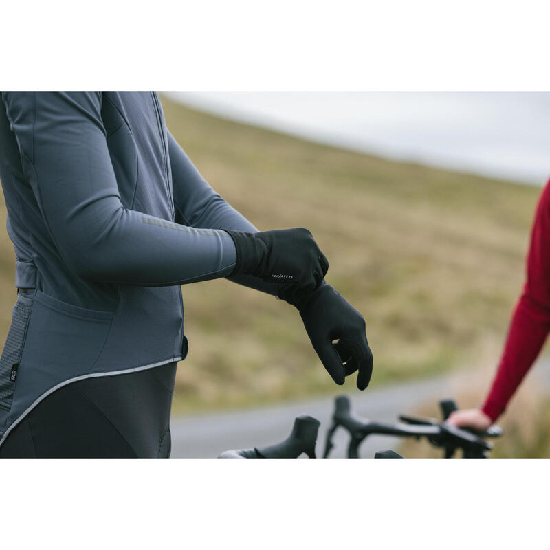 Spring/Autumn Cycling Gloves 500 - Black