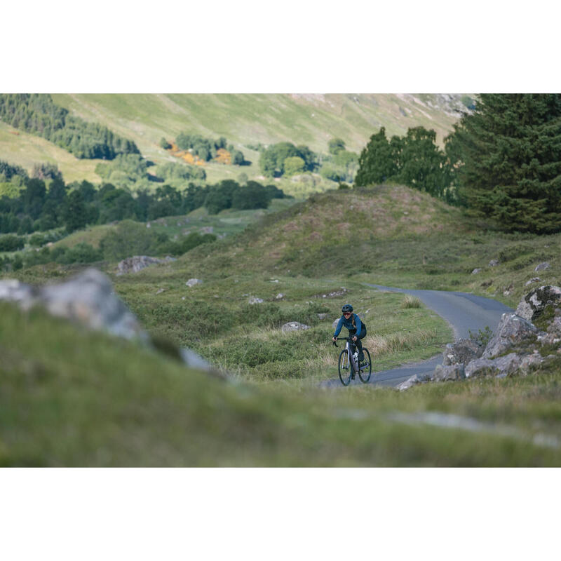 Veste vélo route hiver Endurance femme Ardoise