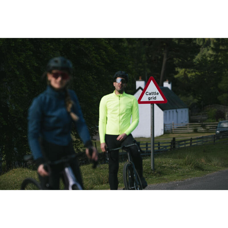 Chaqueta Ciclismo Carretera Endurance Mujer Pizarra Invierno