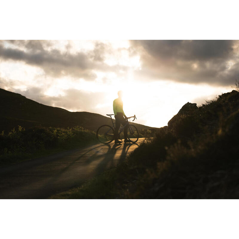 CASACO DE INVERNO DE BICICLETA DE ESTRADA HOMEM RACER AMARELO