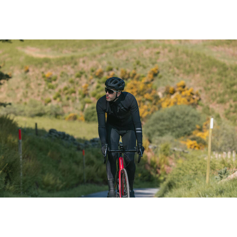 Erkek Yol Bisikleti Montu - Siyah - Endurance