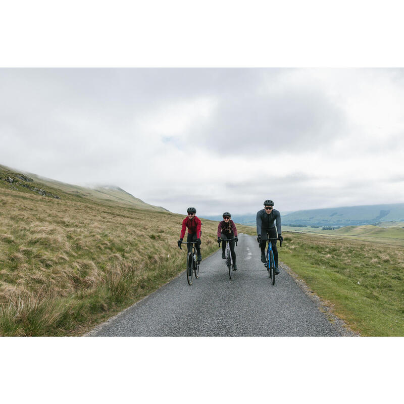 CHAQUETA CICLISMO CARRETERA MANGA LARGA INVIERNO HOMBRE - RACER EXTREME Gris Abismo