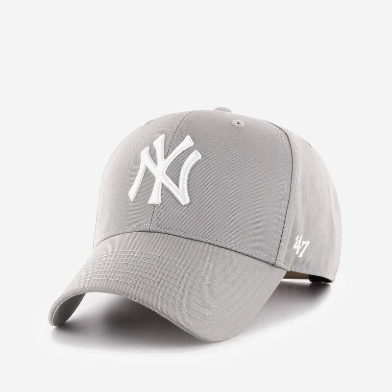 Honkbalpet voor volwassenen New York Yankees grijs