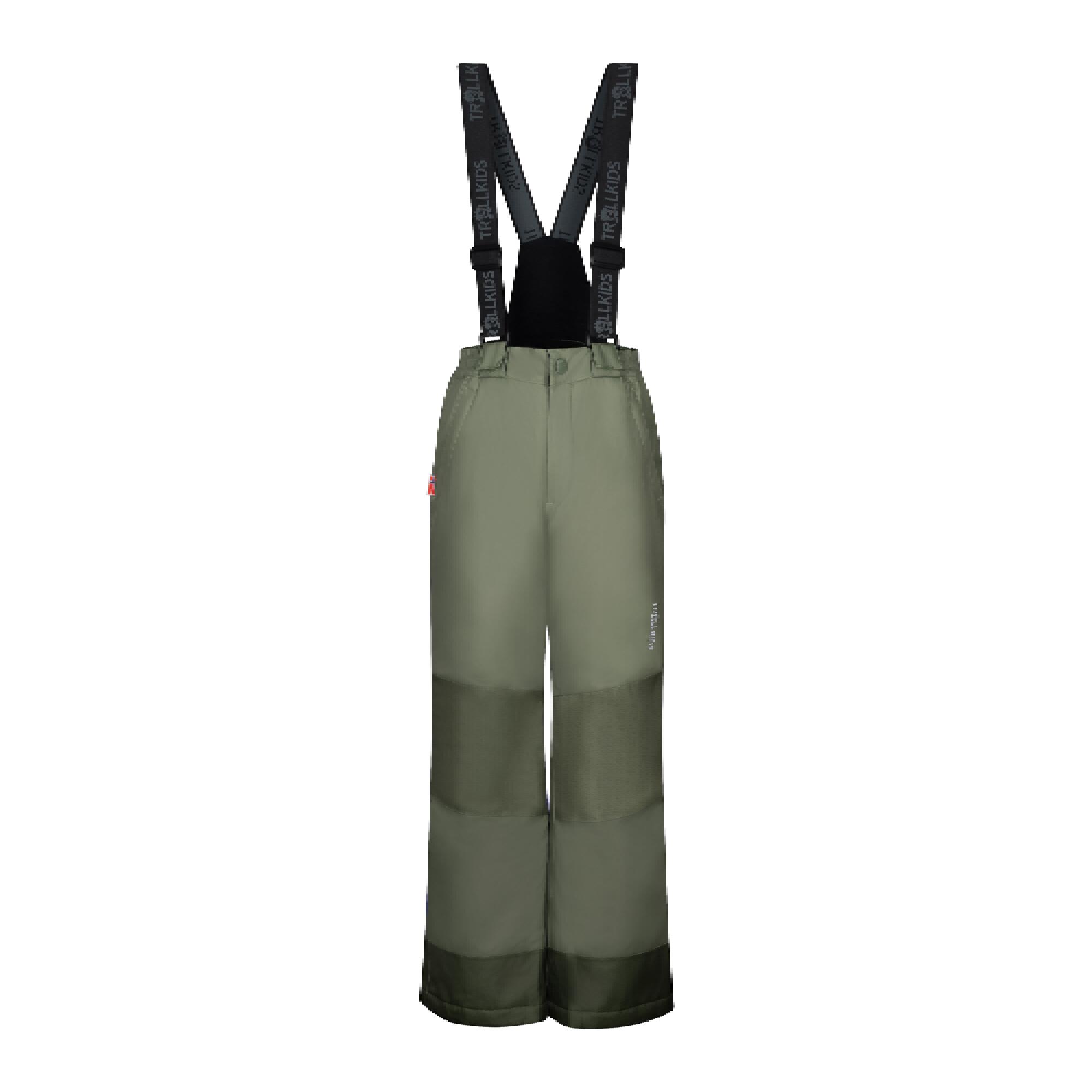 TROLLKIDS Skihose Hammerfest olive mit Hosenträger