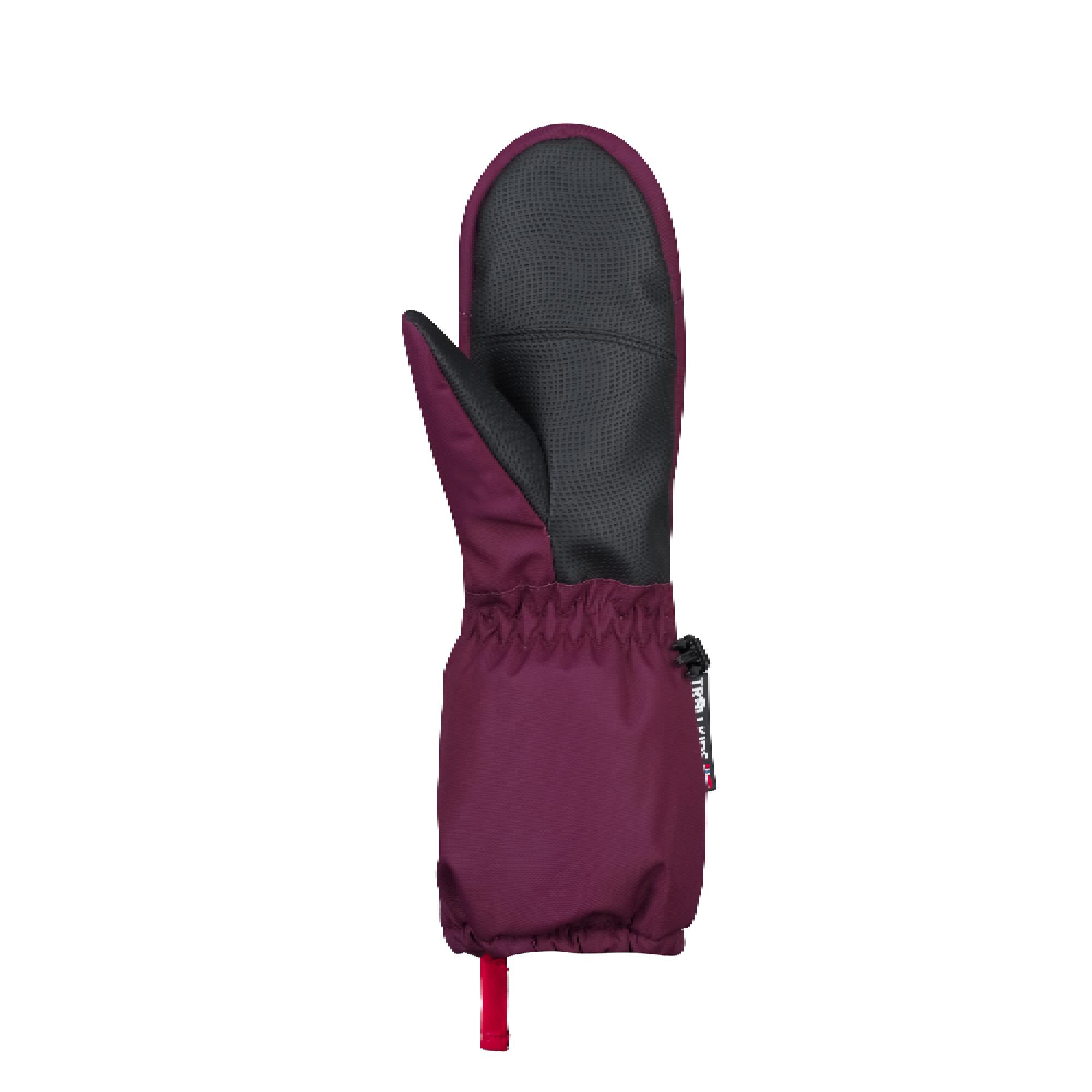 Skifäustling Troll Mitten XT Kids redwood, cherry 3/3