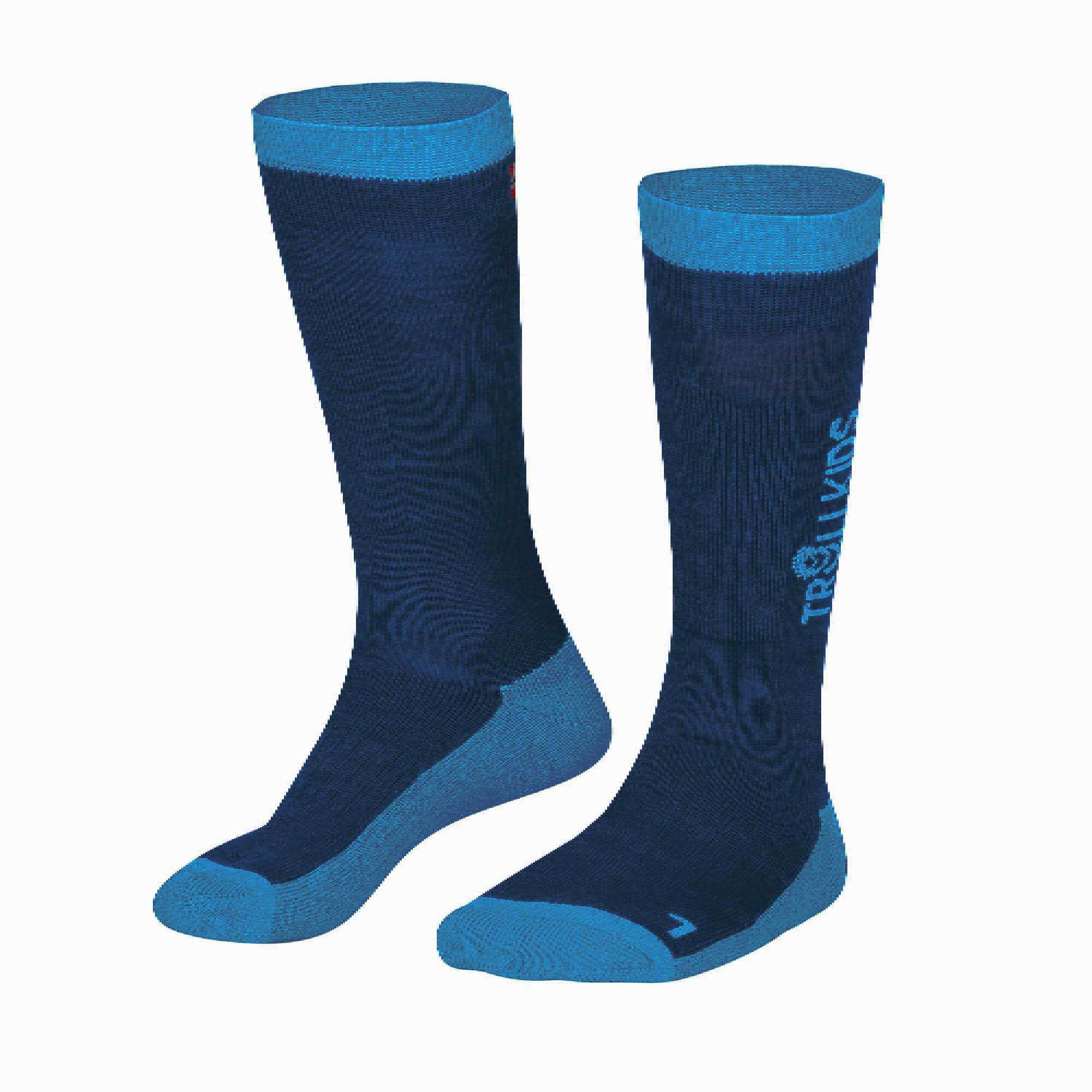 Trollkids Skisocken 2er Pack Junior dunkelblau. hellblau | 04065651096952 Trollkids Skisocken 2er Pack Junior dunkelblau. hellblau | 04065651096952