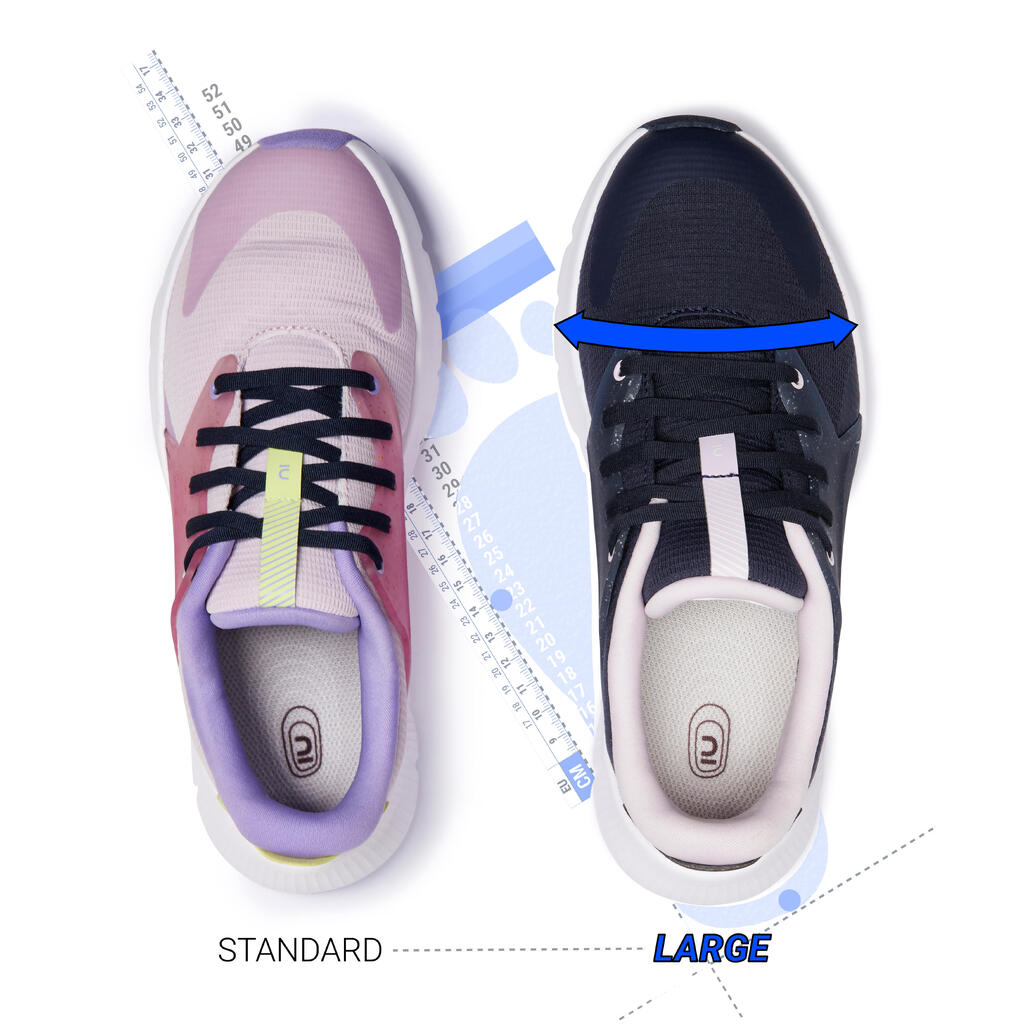 Sneaker Damen breit – SW500.1 blau