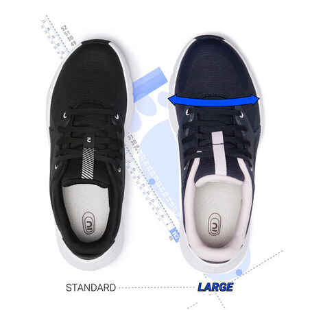 נעלי הליכה סטנדרטיות לנשים SW500.1 שחורות