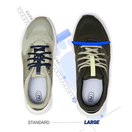 Men's Standard Foot Walking Shoes SW500.1-Green/Khaki