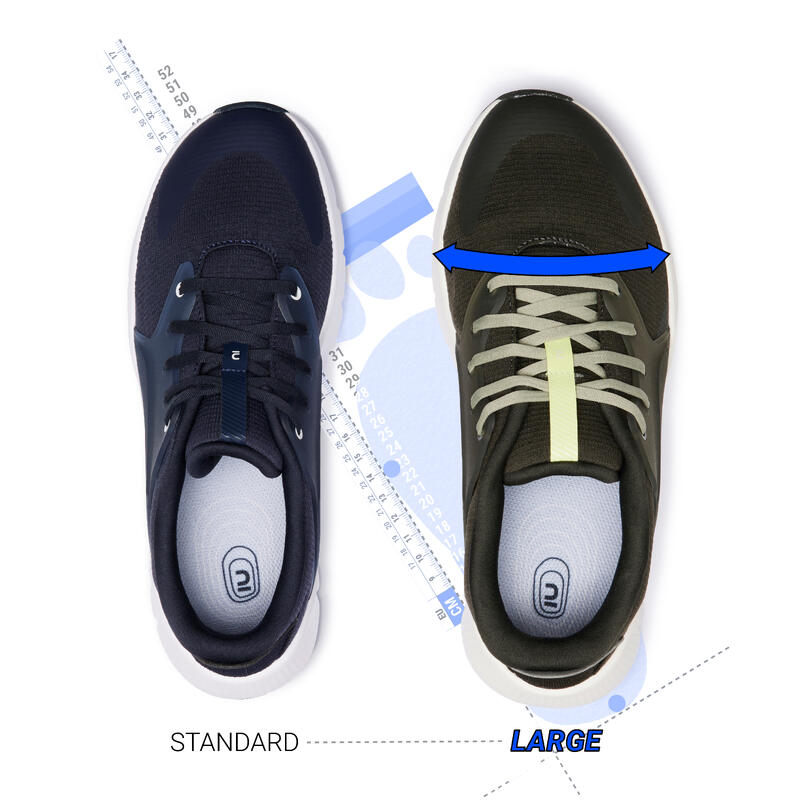 Wandelsneakers voor heren standaardbreedte SW500.1 blauw