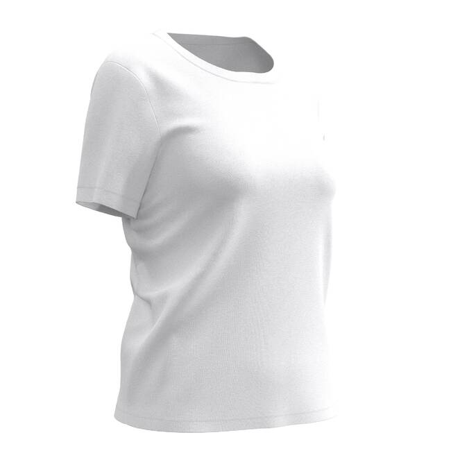 Women's Fitness T-Shirt 100 - Glacier White DOMYOS