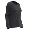 tee-shirt en coton manches longues femme, noir