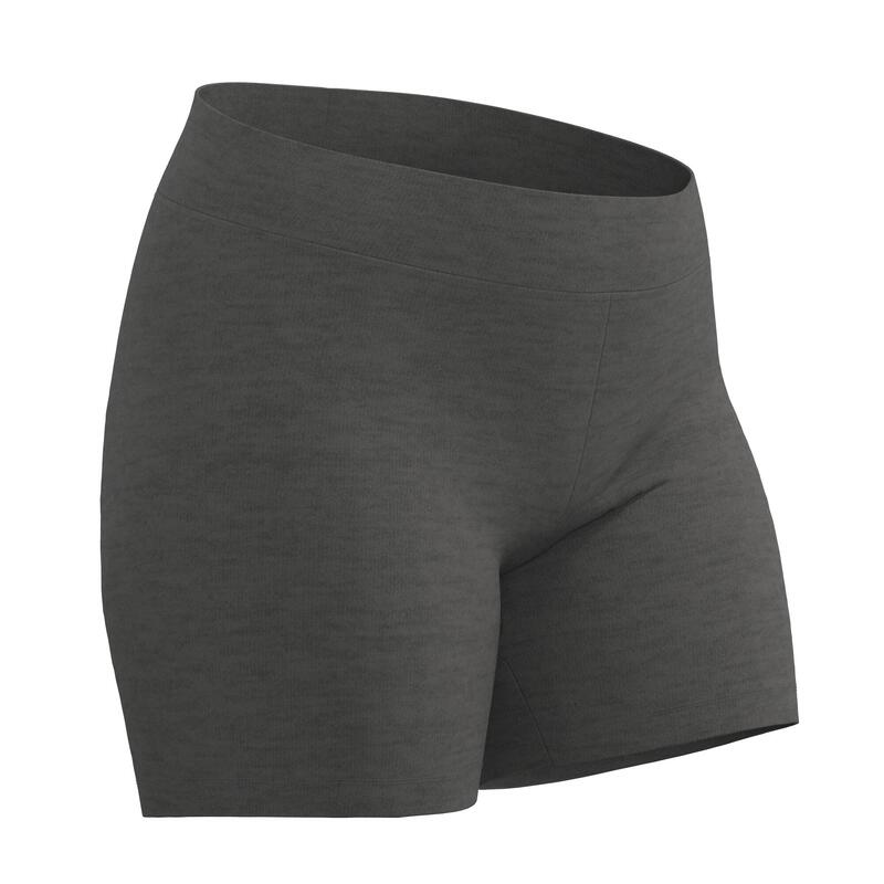 Pantalon scurt 500 Fitness Gri Damă