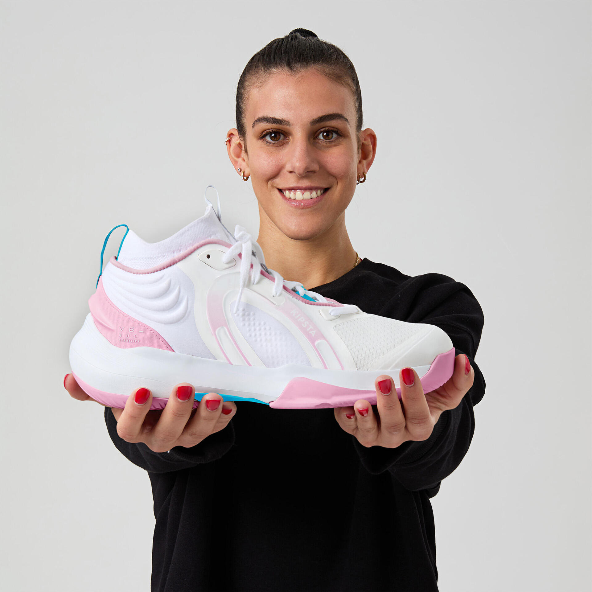 Adult Volleyball Shoes VB900 Stability Alessia Orro Pink