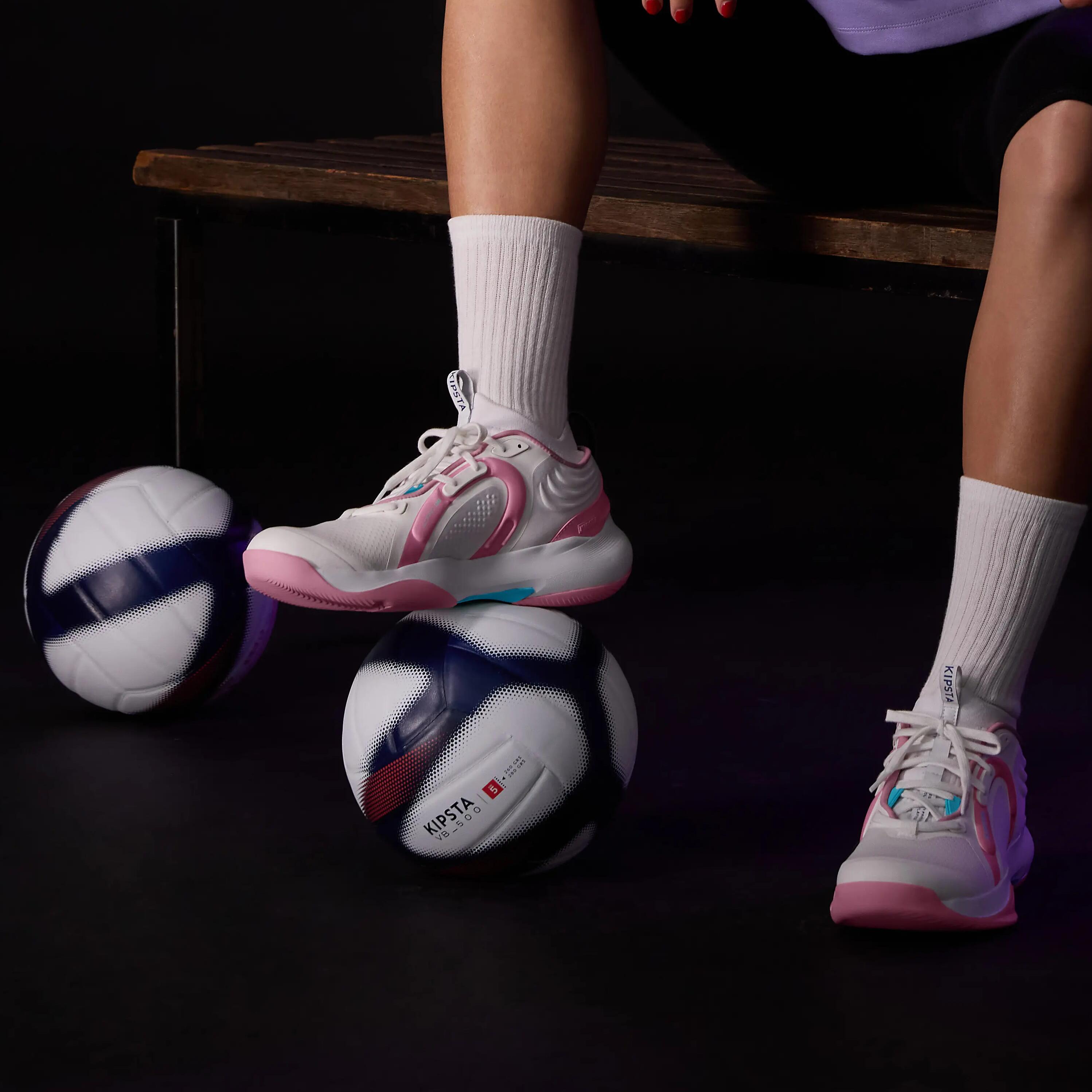 Ball Tenis Kipsta Voleibol Volleyball V900 White/Red KIPSTA Decathlon