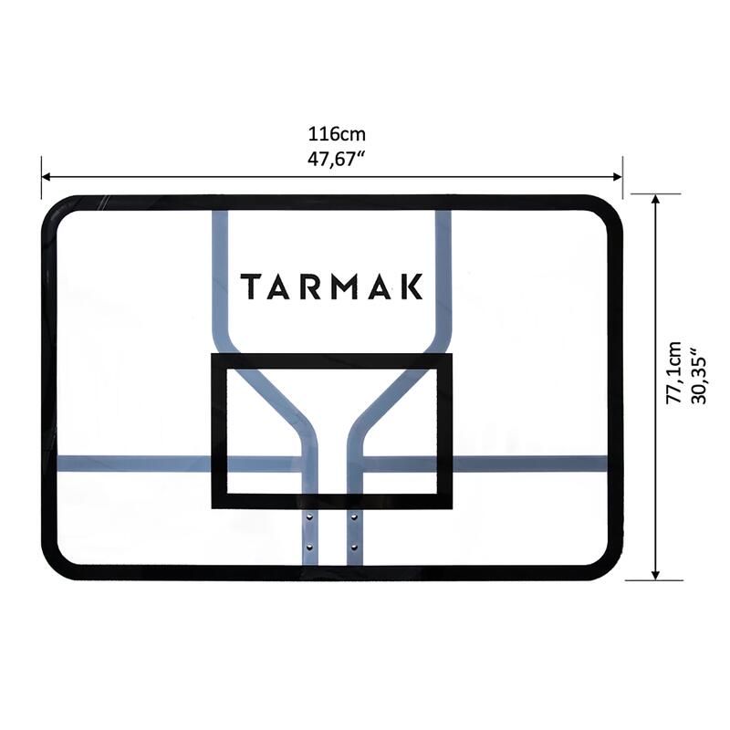 Planche Polycarbonate pour panier de basket - Planche B700 pro