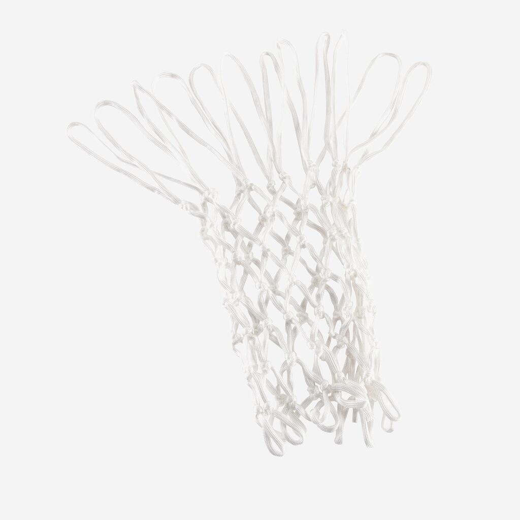 Basketbalová sieť 6 mm biela na kôš/ dosku. Odolná proti nepriaznivému počasiu. 