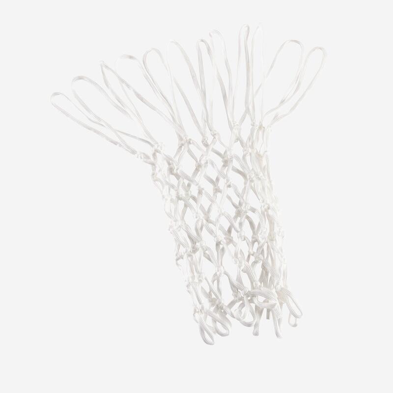 Rede para Cesto de Basquetebol 6 mm Branco Resistente às intempéries.