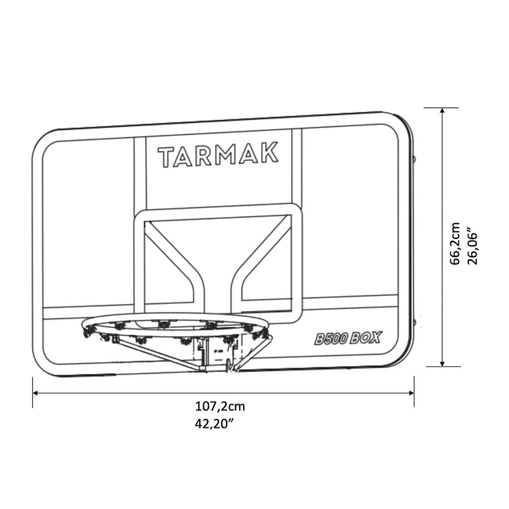 TABLERO Y ARO DE BÁSQUETBOL SPV B500 BOX