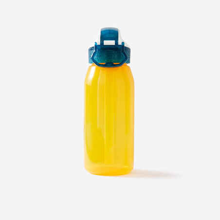 Kids' 3-6 Years 350 ml Bike Bottle with Straw - Yellow