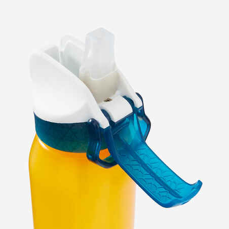 Kids' 3-6 Years 350 ml Bike Bottle with Straw - Yellow