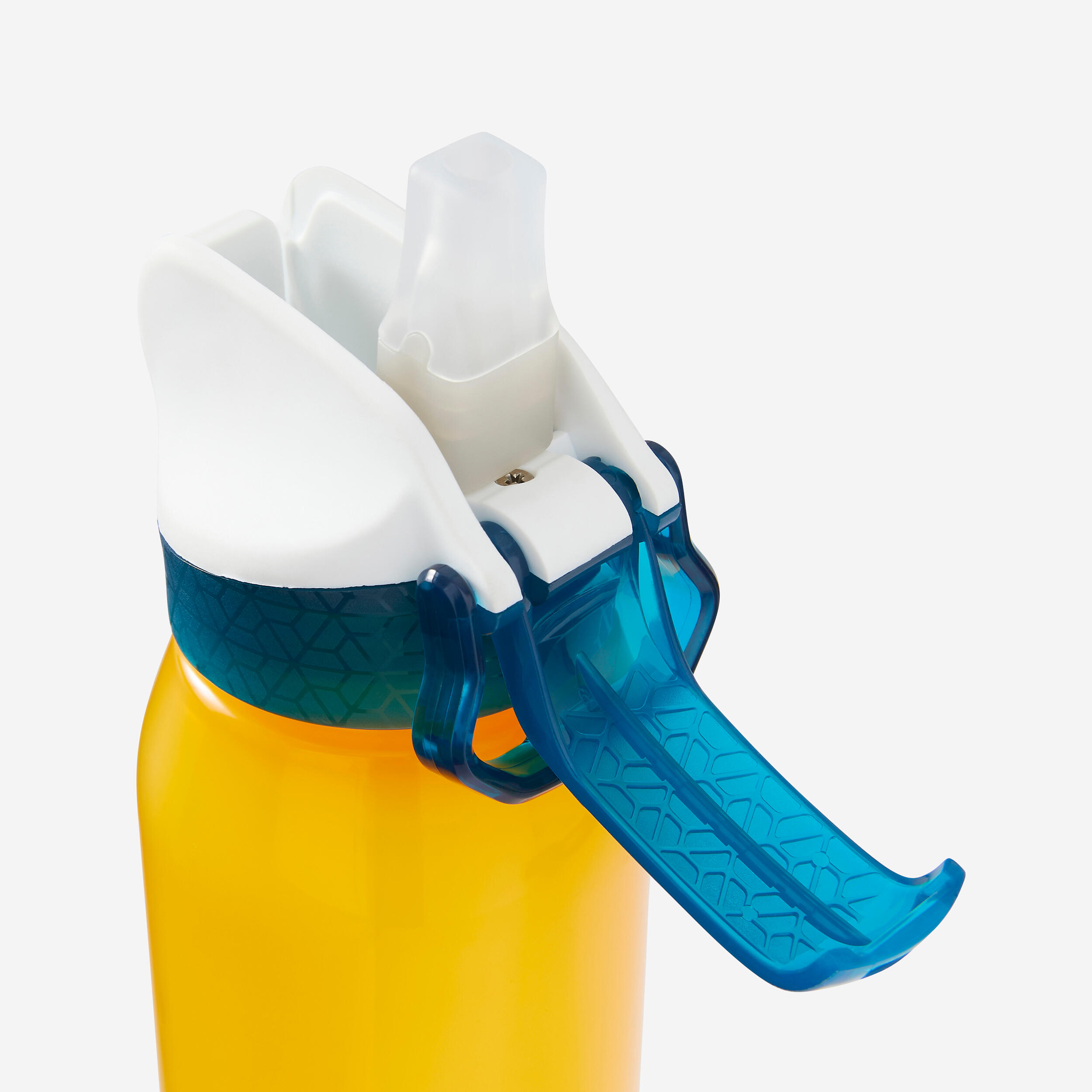 Kids' 3-6 Years 350 ml Bike Bottle with Straw - Yellow 3/5