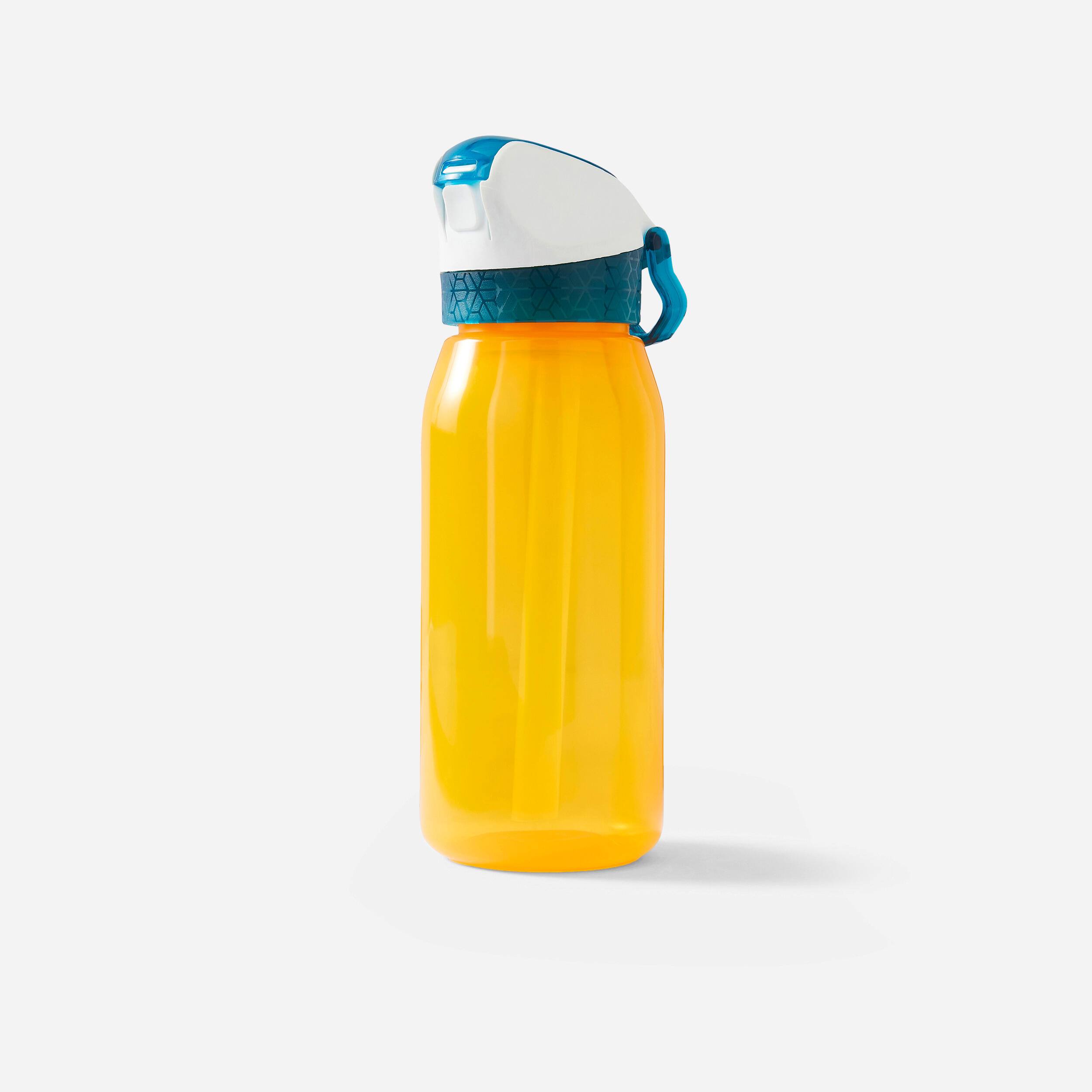 Kids' 3-6 Years 350 ml Bike Bottle with Straw - Yellow 1/5