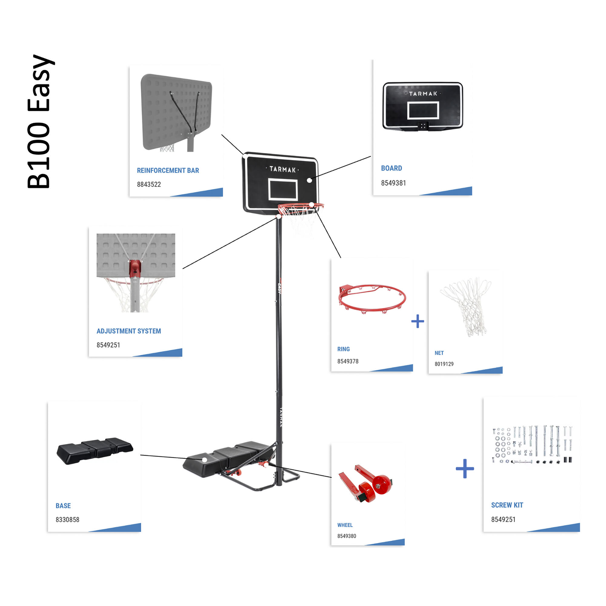 Basketball Hoop Rim, B 100