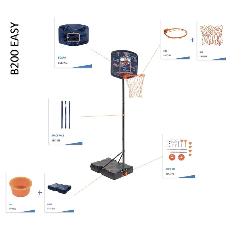 Tabellone canestro basket B 200 Easy Space