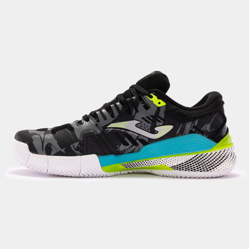 Chaussures de padel Homme - Joma Slam noir turquoise