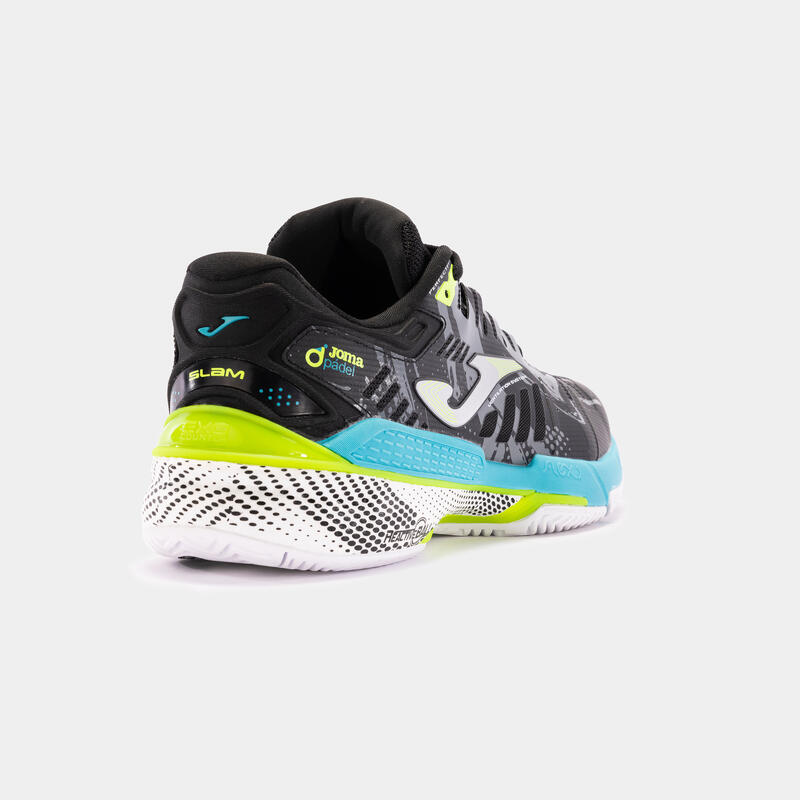 Chaussures de padel Homme - Joma Slam noir turquoise