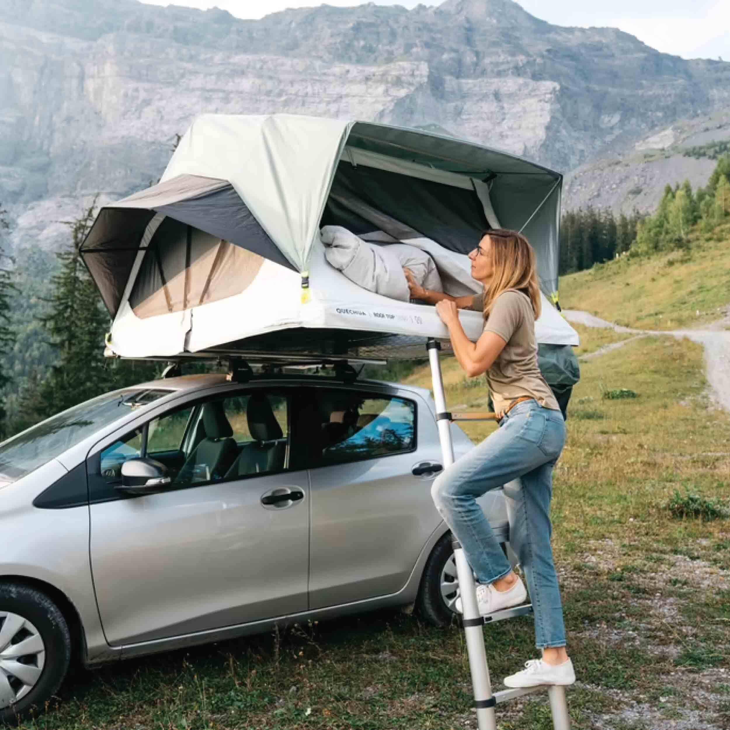 MH500 Fresh & Black two-person roof tent