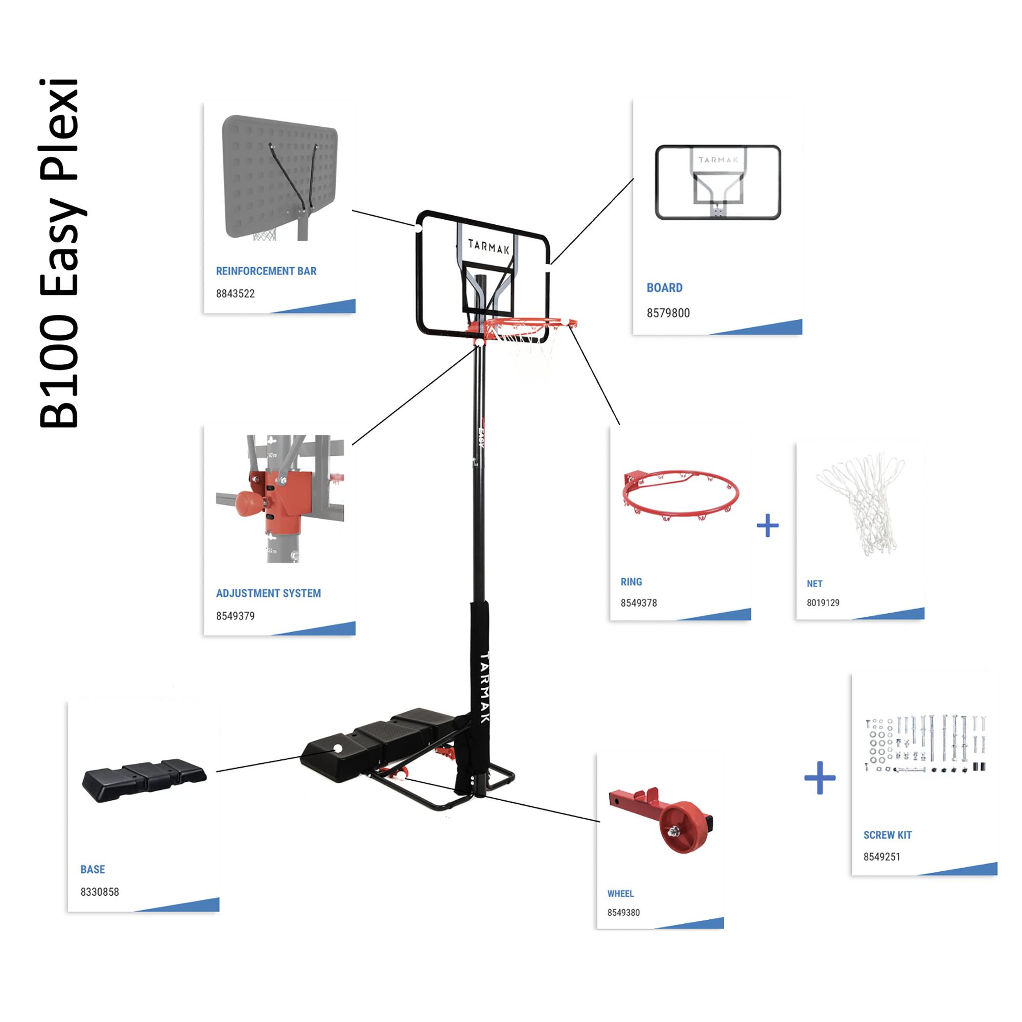 Basketball Basket Height Adjustment System - B 100 Easy - TARMAK