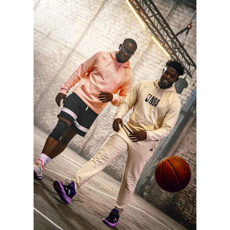 Basketbalhoodie heren/dames 900 NBA Miami Heat roze