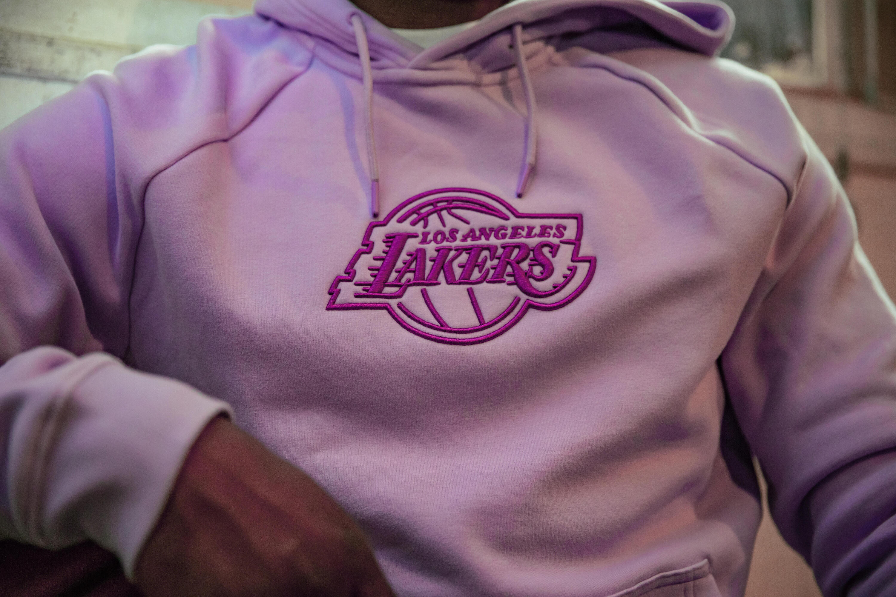 Sweat à capuche NBA Lakers homme femme 900, violet 26/30