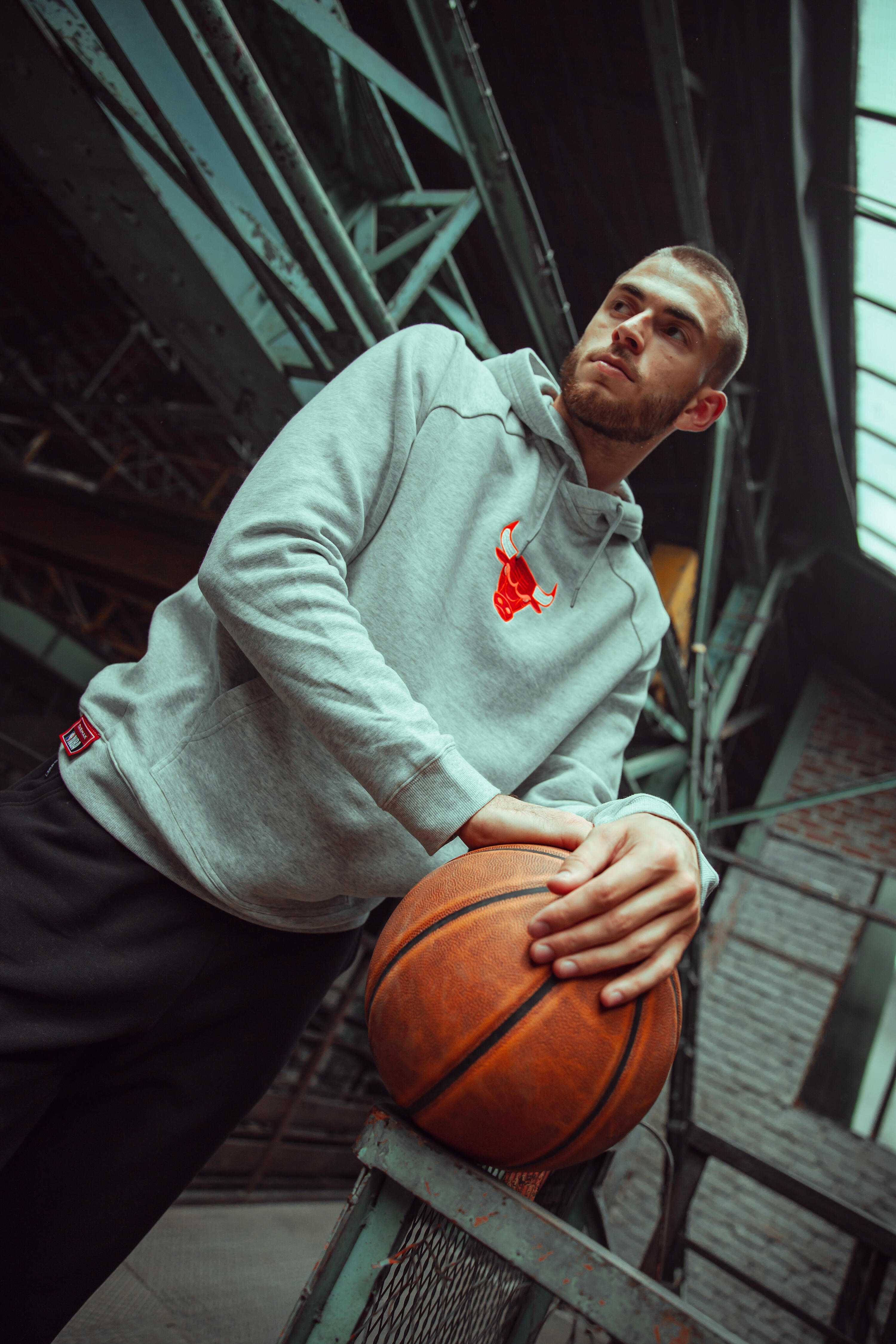 Sudadera con capucha NBA Bulls unisex 900, gris 11/16