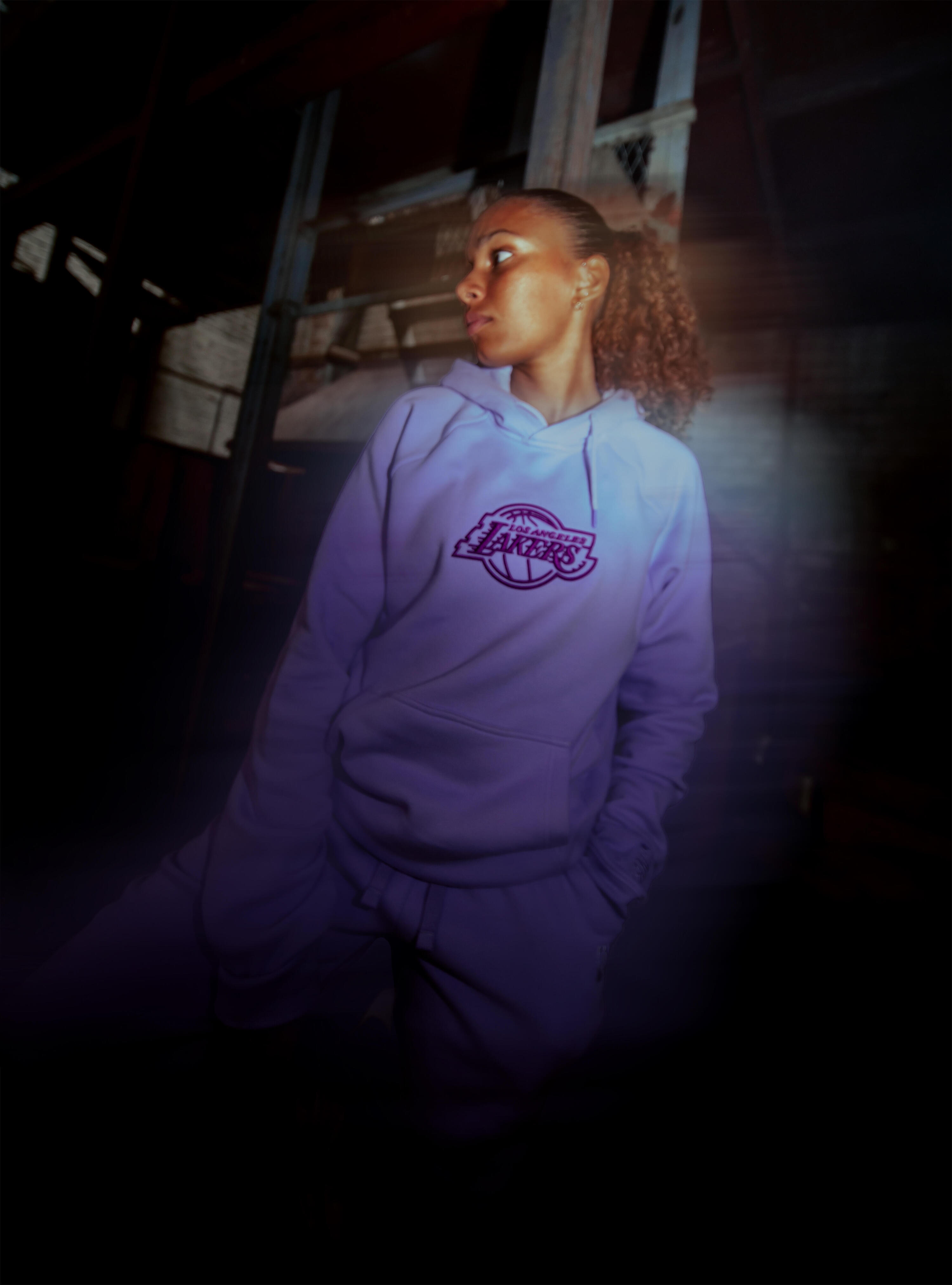 Sweat à capuche NBA Lakers homme femme 900, violet 30/30